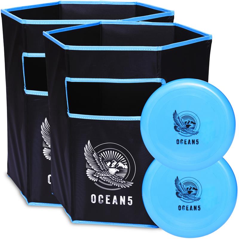 Wurfspiel Disc Jam Set - Blau - Outdoorspiel Wurfscheibe von Ocean 5