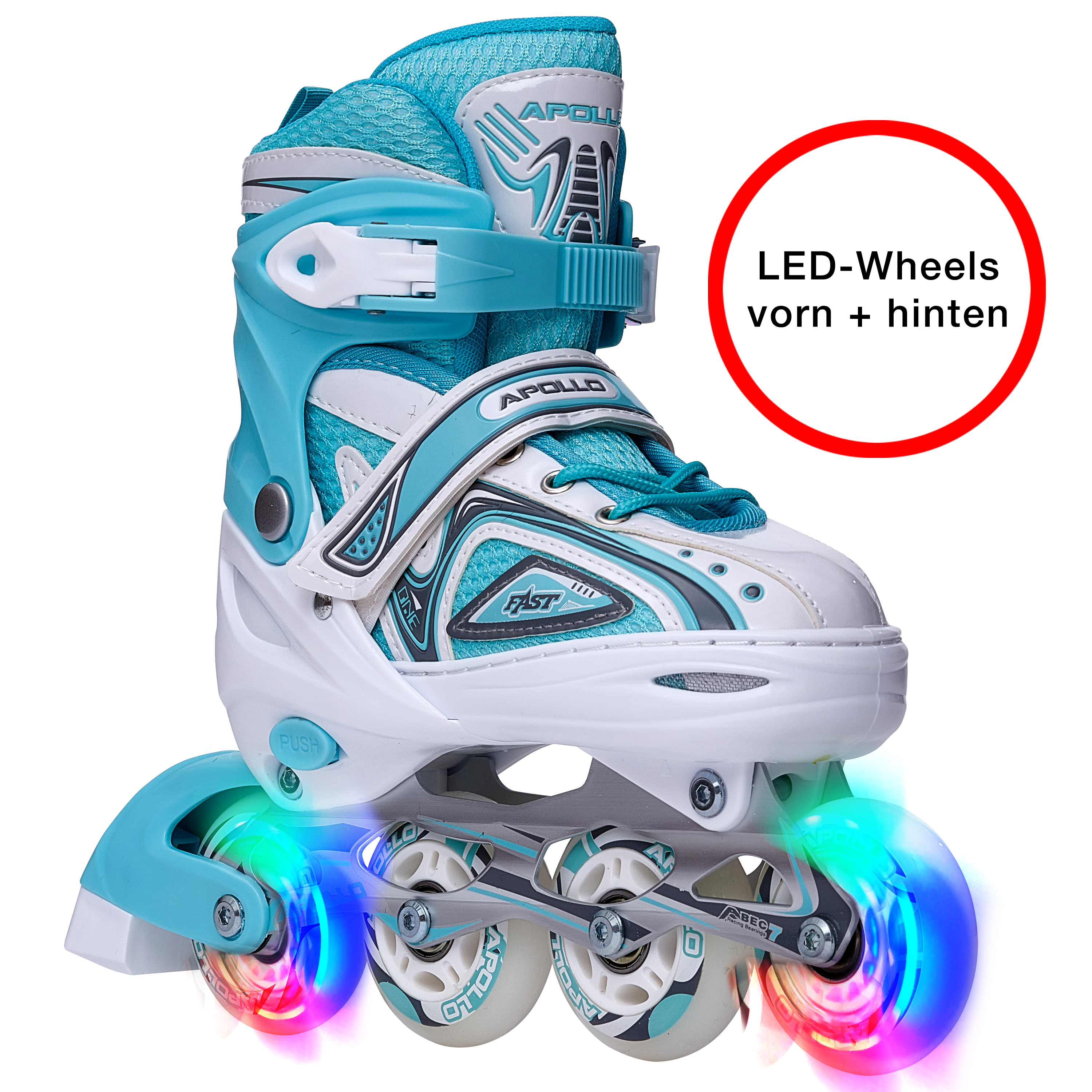 Kinder Inliner Inline Skates LED Rollschuhe Profession Skate Größe Verstellbar 