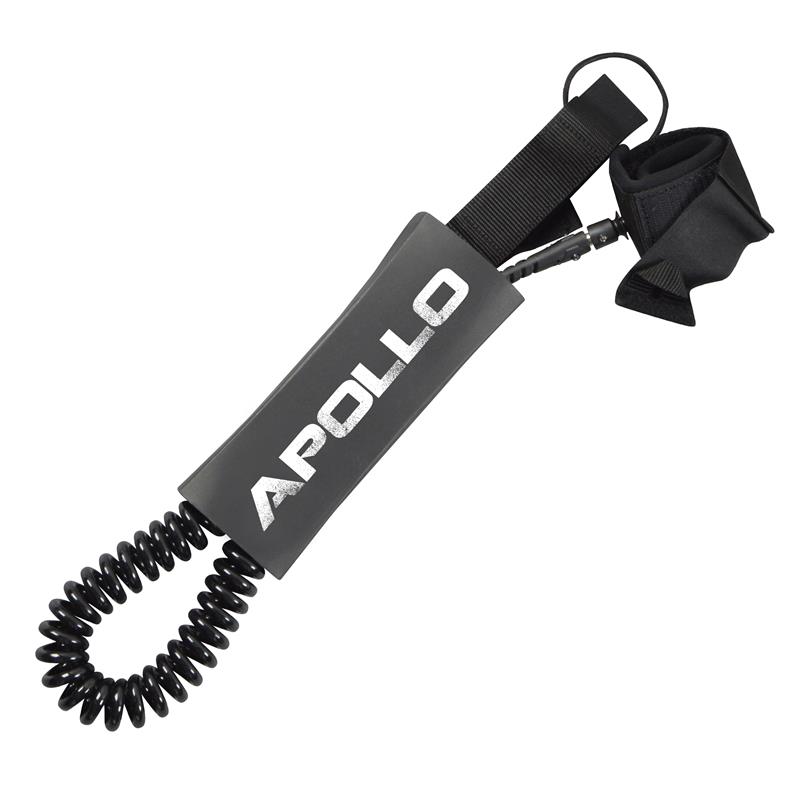 Apollo SUP Leash, Coiled Leash fürs Paddelboard, SUP-Leine