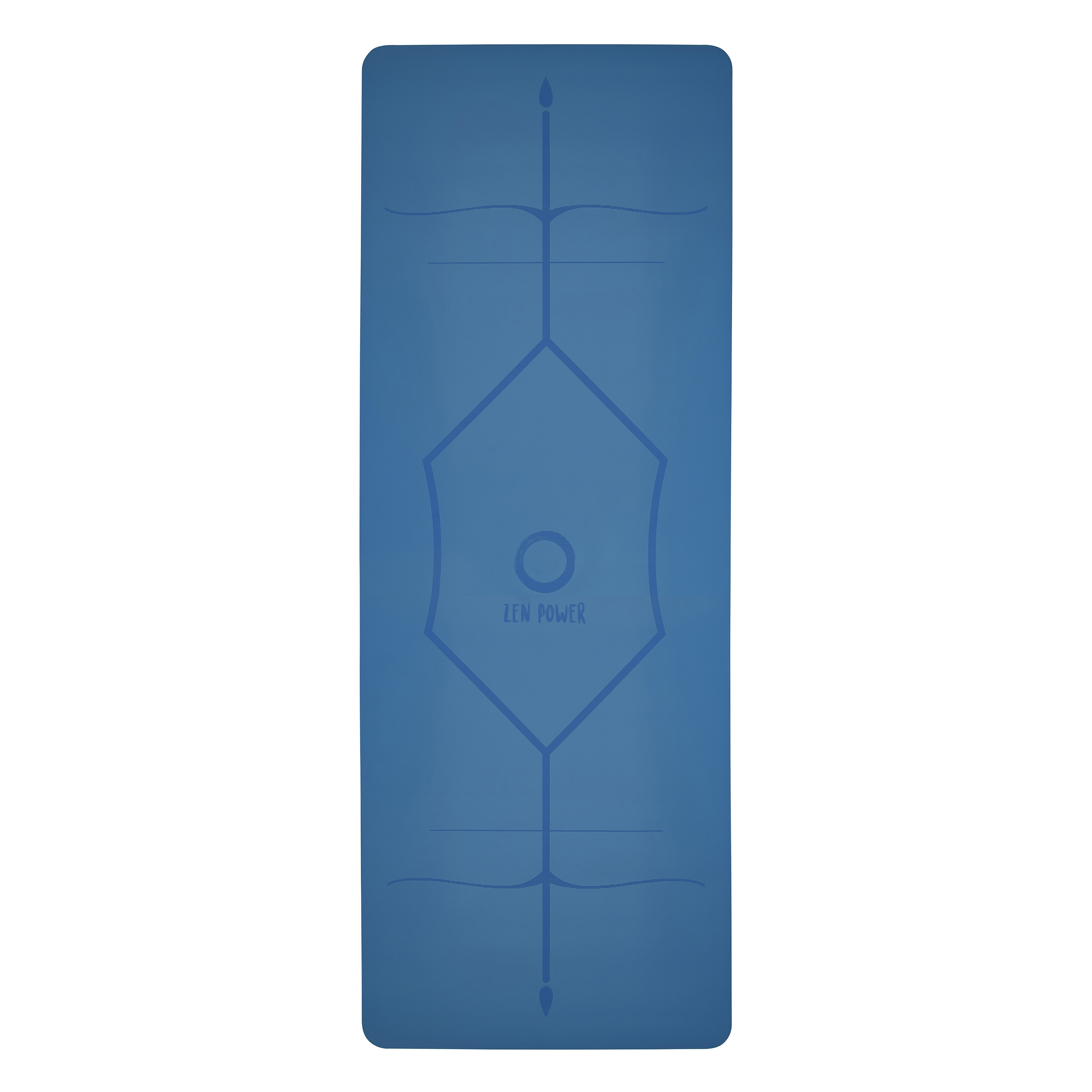 ZenPower Yogamatte Mandala - Blau
