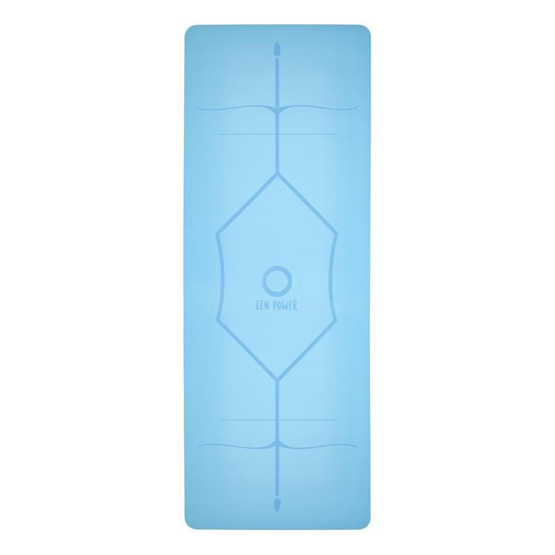 ZenPower Yogamatte Mandala - Hellblau
